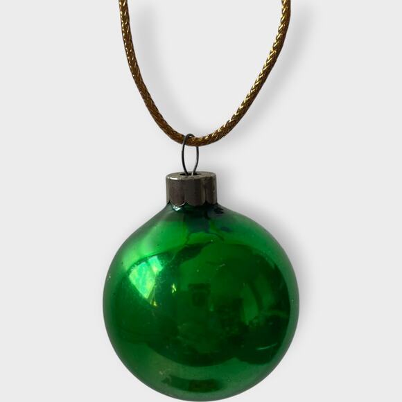 Vintage Shiny Brite Ornaments Red Green Uncle Sam Box Santa Christmas 1940s 12 - Picture 2 of 9